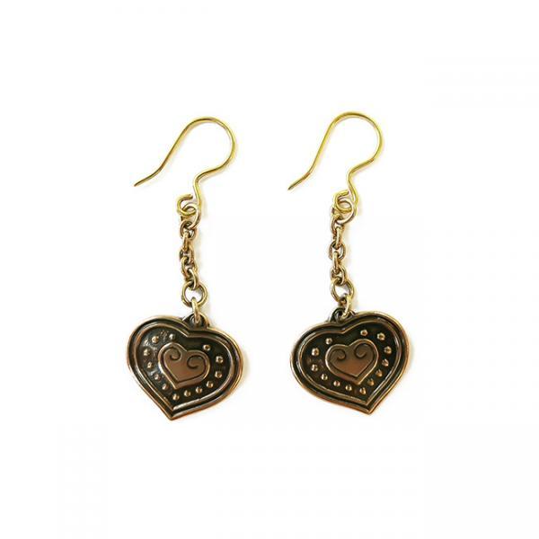 Kalevala Koru Euran sydän korvakorut, pronssi #0