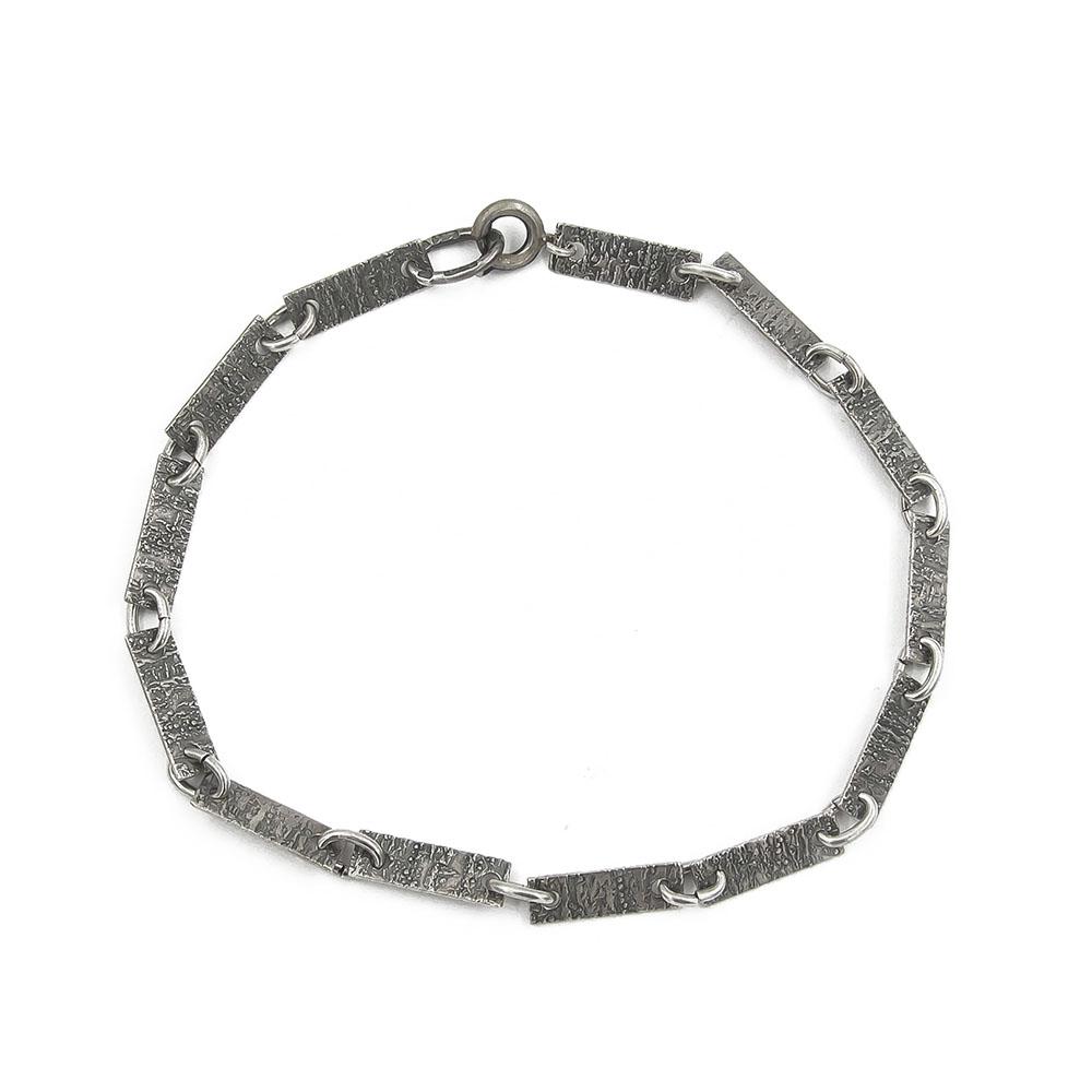 Hopeinen rannekoru 19cm v.1976 #0