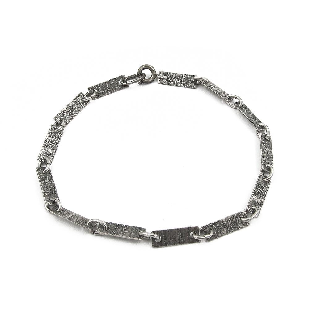 Hopeinen rannekoru 19cm v.1976 #2