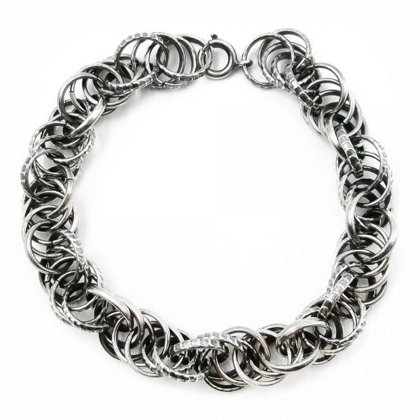 Kalevala Koru Setukaistenkääty rannekoru hopeoitu pronssi 19cm #0