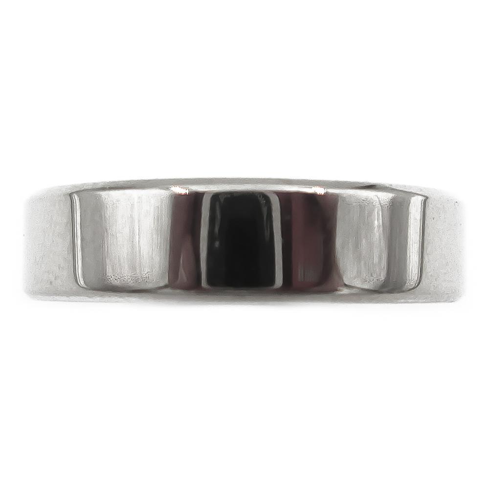 5,5mm Valkokultainen flakkasormus 20,25mm #1