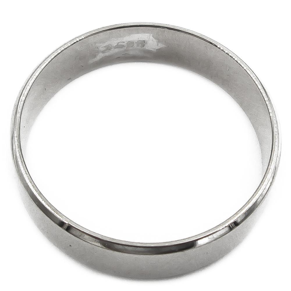 5,5mm Valkokultainen flakkasormus 20,25mm #2