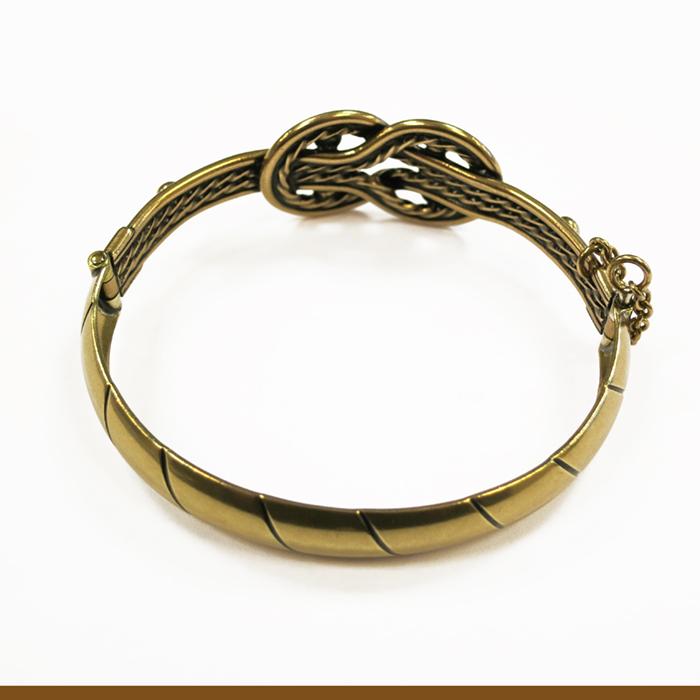 Teljän neito pronssinen rannerengas #2