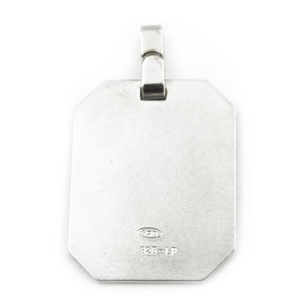 Hopeinen laatta riipus #1