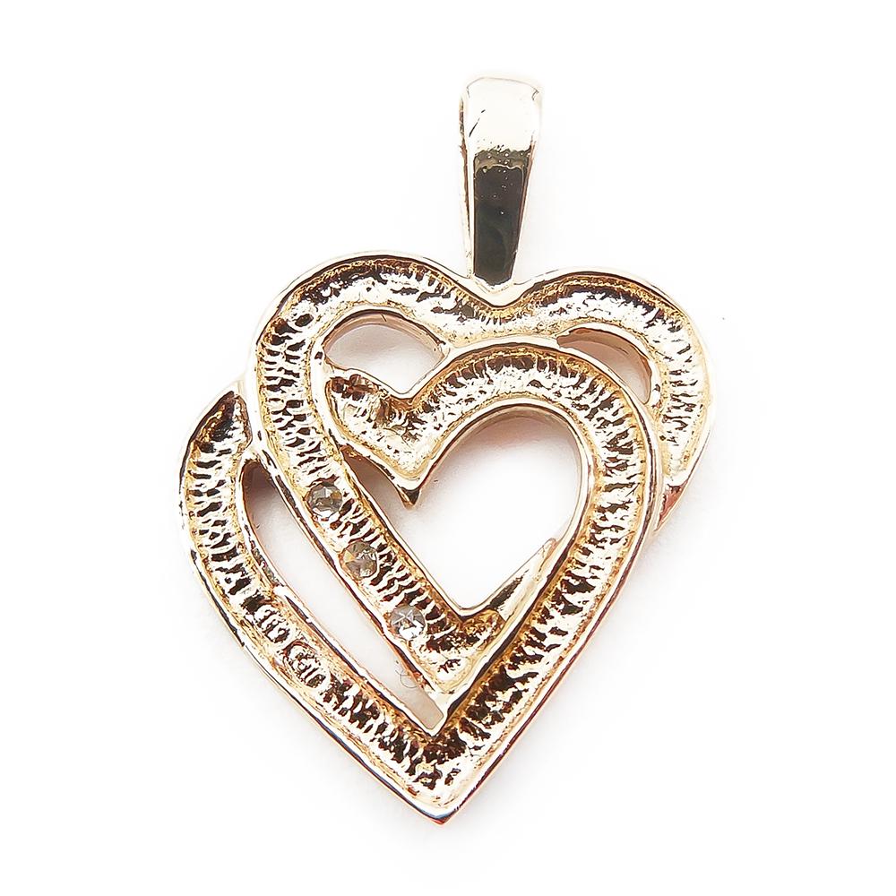 Kultainen sydänriipus timanteilla, Tim. 3x0,002ct #2