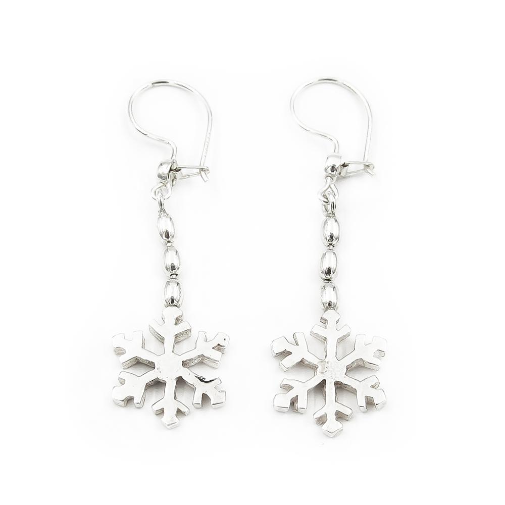 Lumihiutale koukkukorvakorut #0