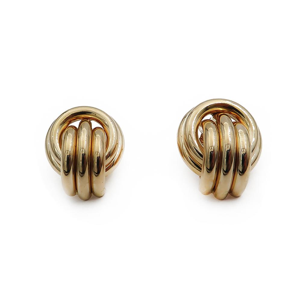 Kultaiset Solmu-korvakorut AR #0