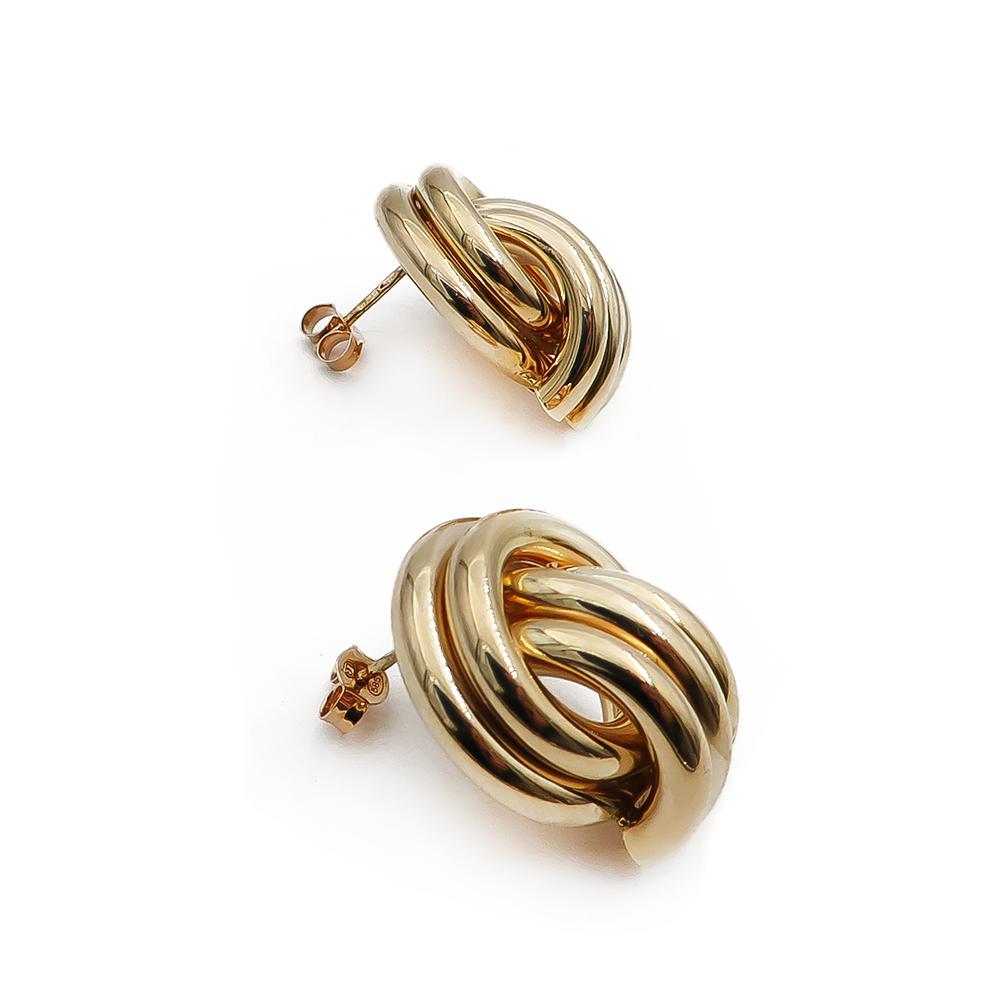 Kultaiset Solmu-korvakorut AR #1