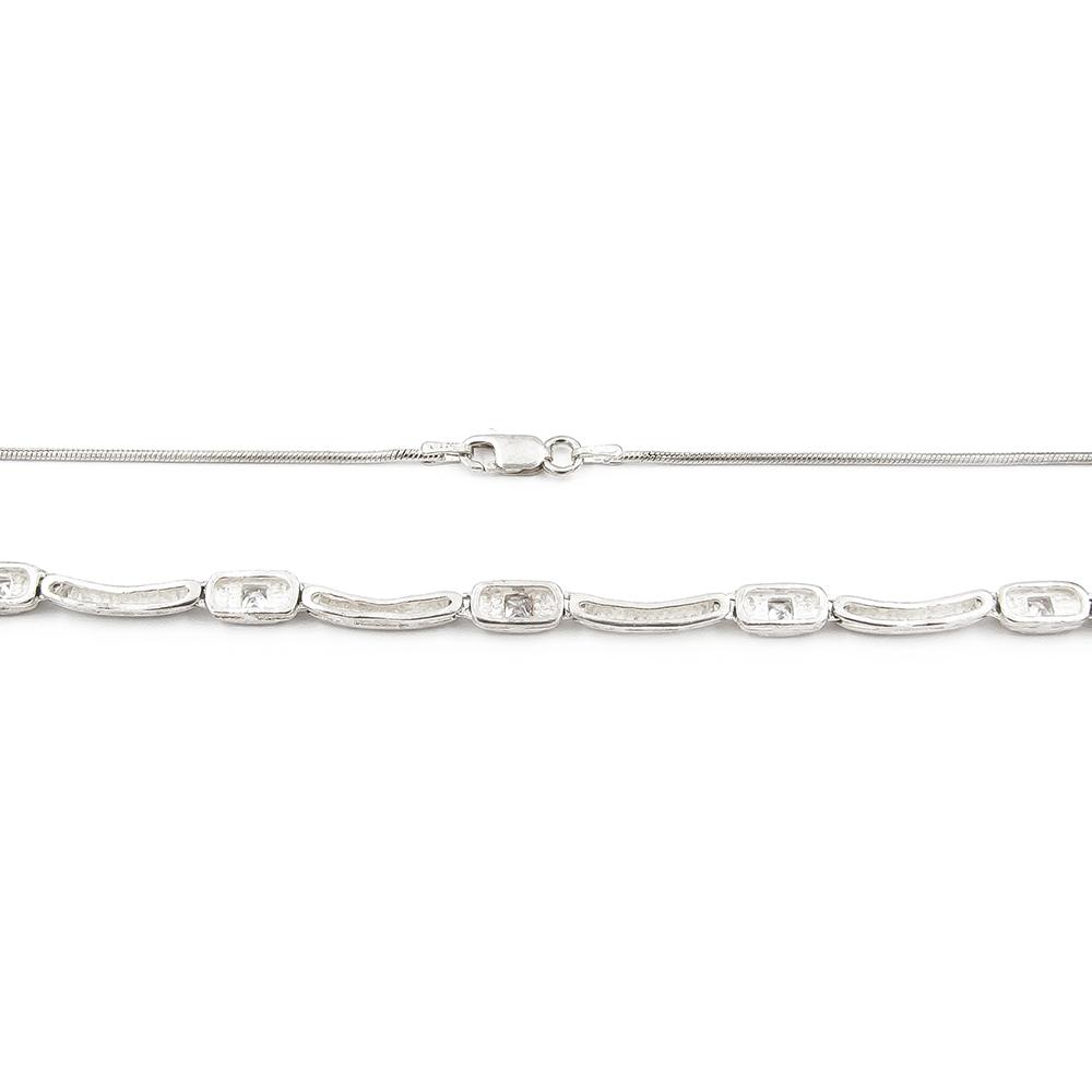 Hopeinen kaulakääty 40cm #2