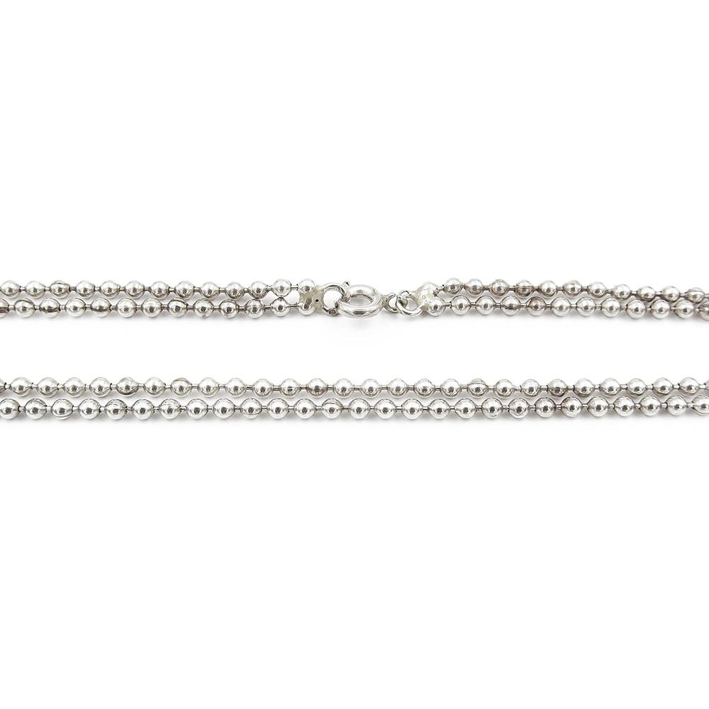 Hopeaketju 42-44cm #1