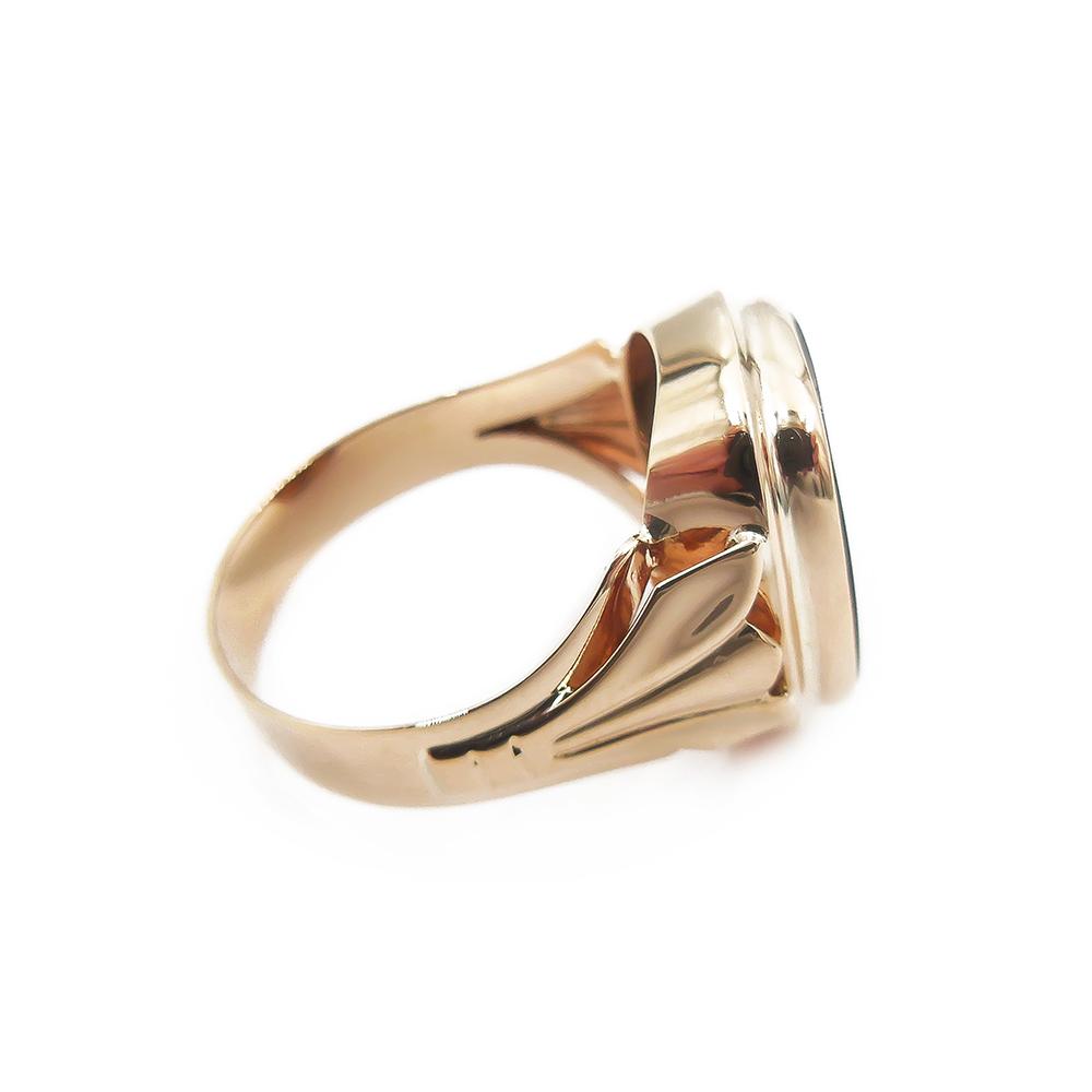 Kultainen kantasormus,19,75mm, Onyx #4