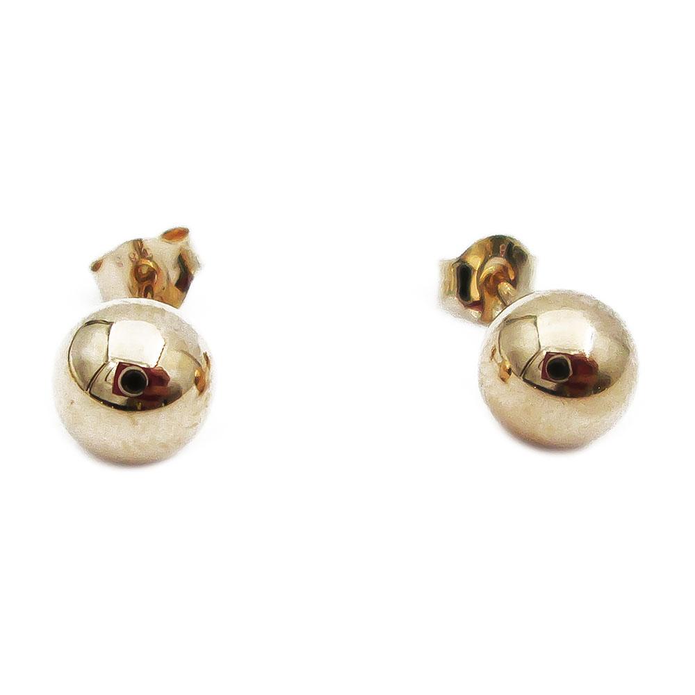 Kultaiset pallo korvakorut 5mm #0