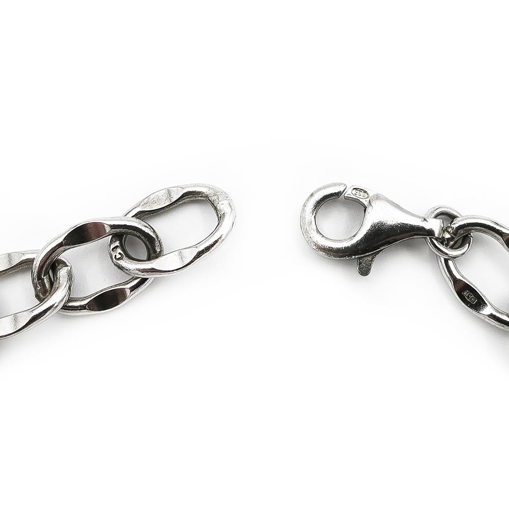 Hopeinen maskottiranneketju 20cm #2