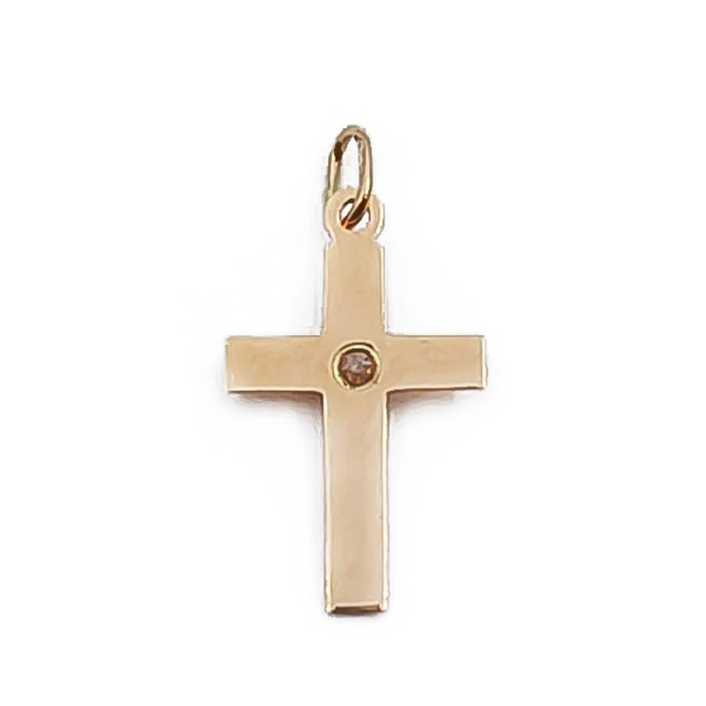 Kultainen risti kirkkaalla kivellä #1