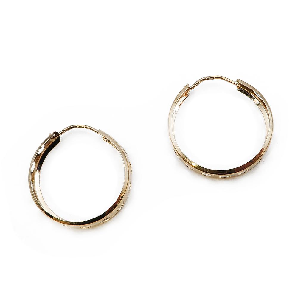 kultaiset korvarenkaat #1