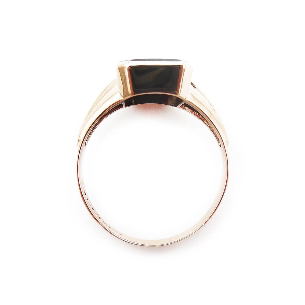 Kultainen sormus, 23mm, hematiitti #2