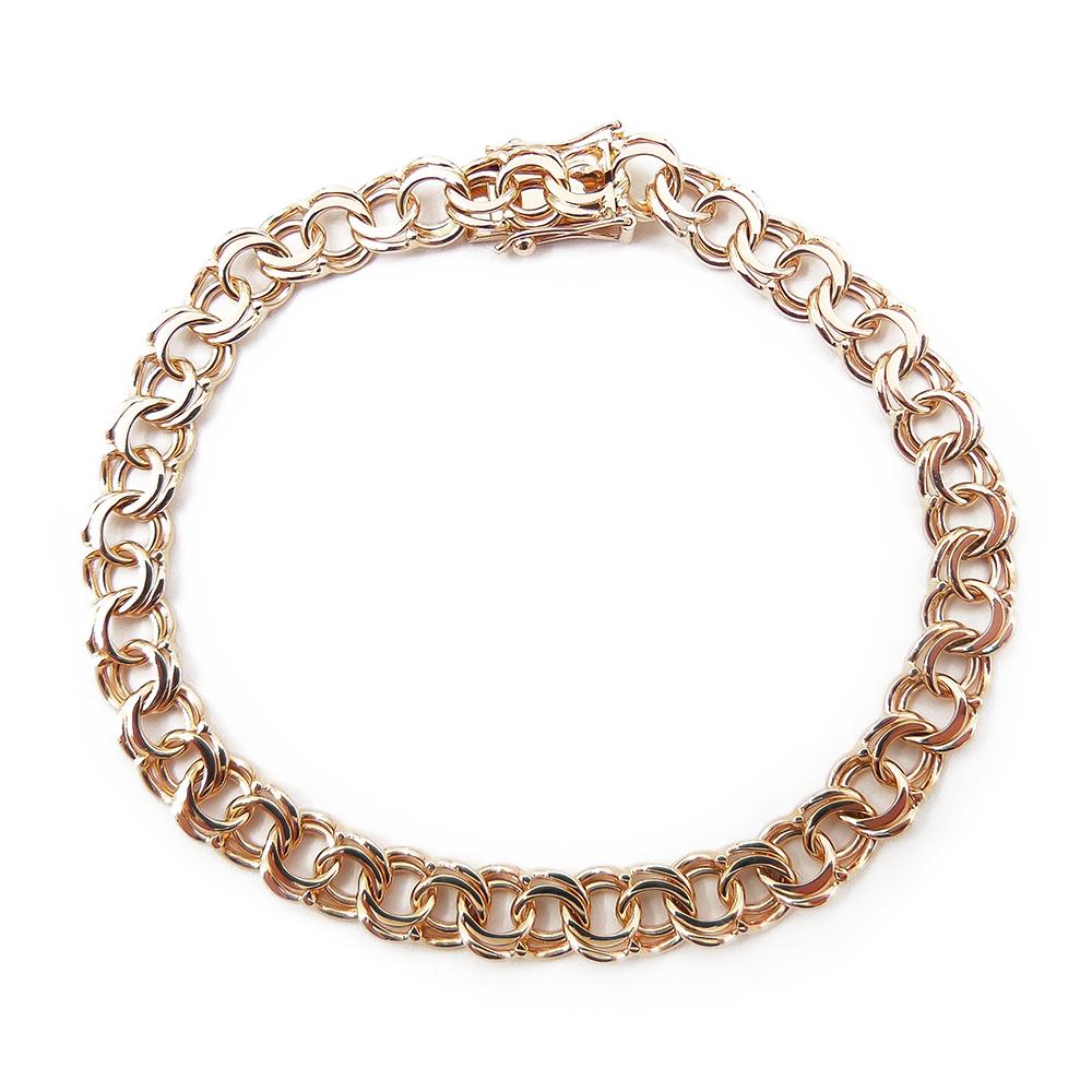 Kultainen Bismarck ranneketju, 18,5 cm #0