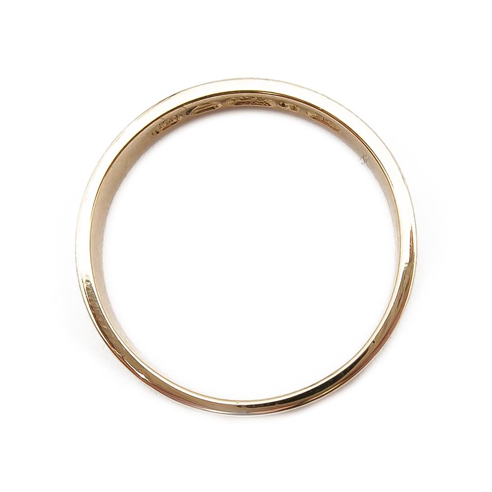 18k Kuvioitu sormus 17,5mm v.-69 #2
