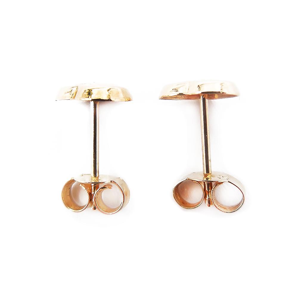 Kultaiset korvakorut,sydän kuvioitu #3