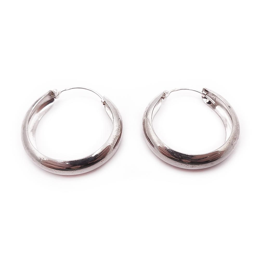 Hopeiset renkaat 26x5mm #1