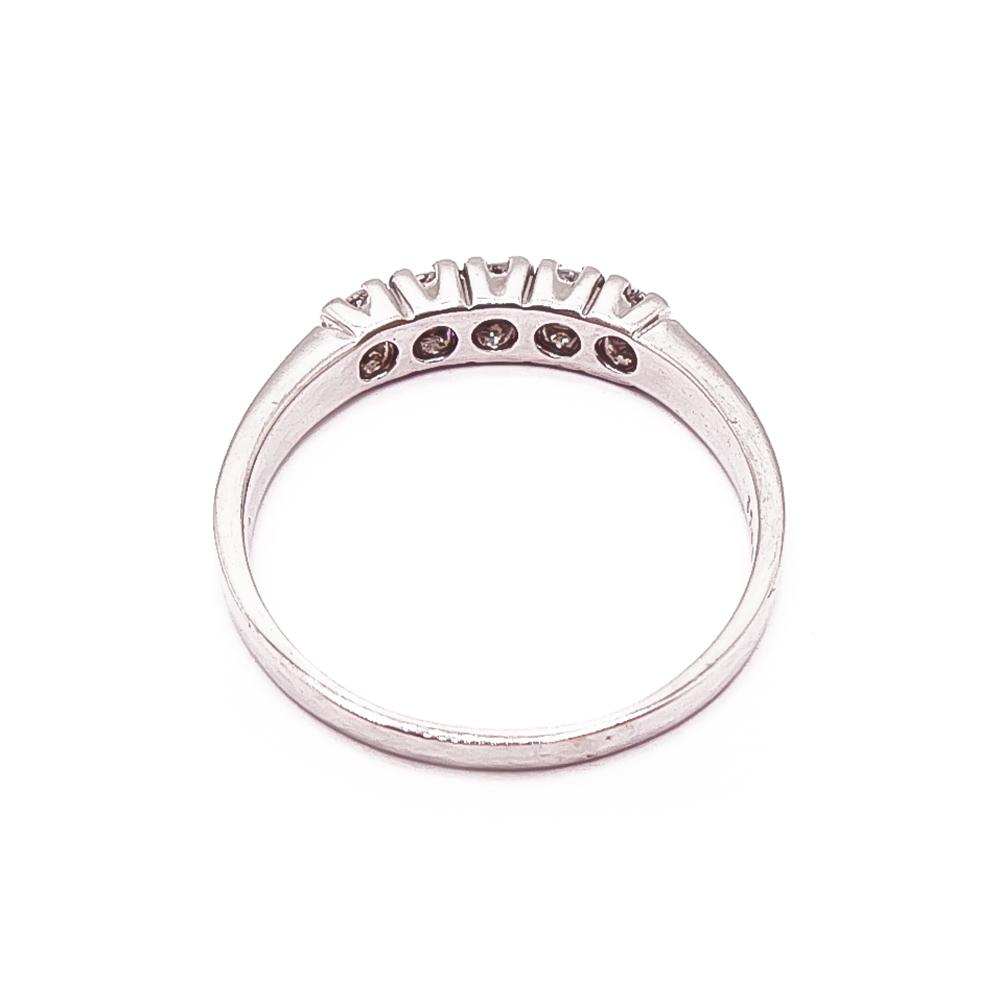 18k valkokultainen timanttisormus 0,25ct v.-90 #2