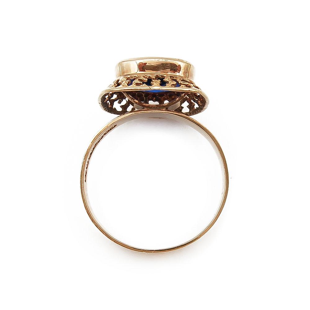 Sinikivellinen sormus 21,5mm v.-71 #2