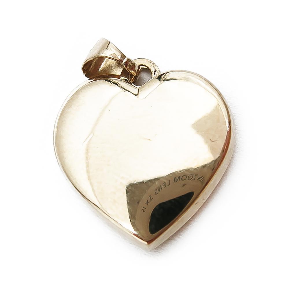 Sydän ja P-kirjain riipus kirkkain kivin #2