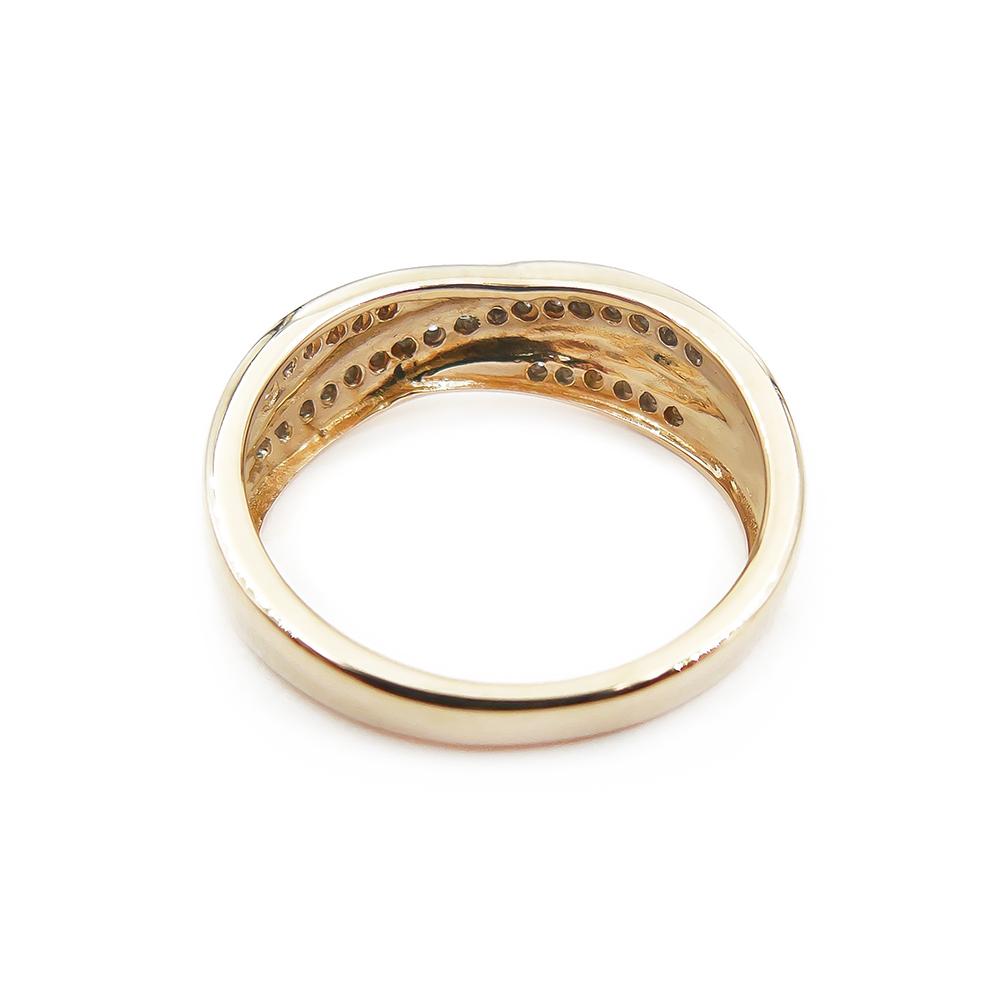 Kultainen timanttisormus,16,75mm, Tim.yht.0,15ct #3