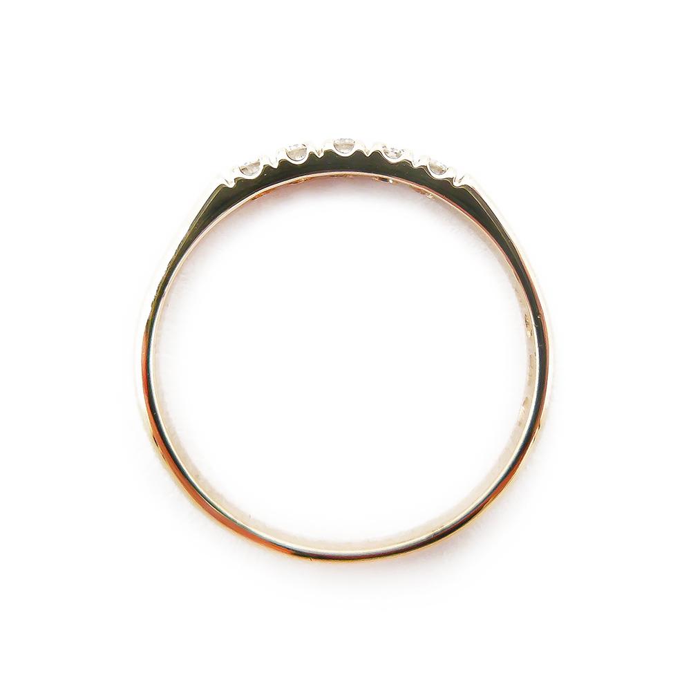 Kultainen timanttisormus,18,75mm, Timantit 5x0,01ct #2