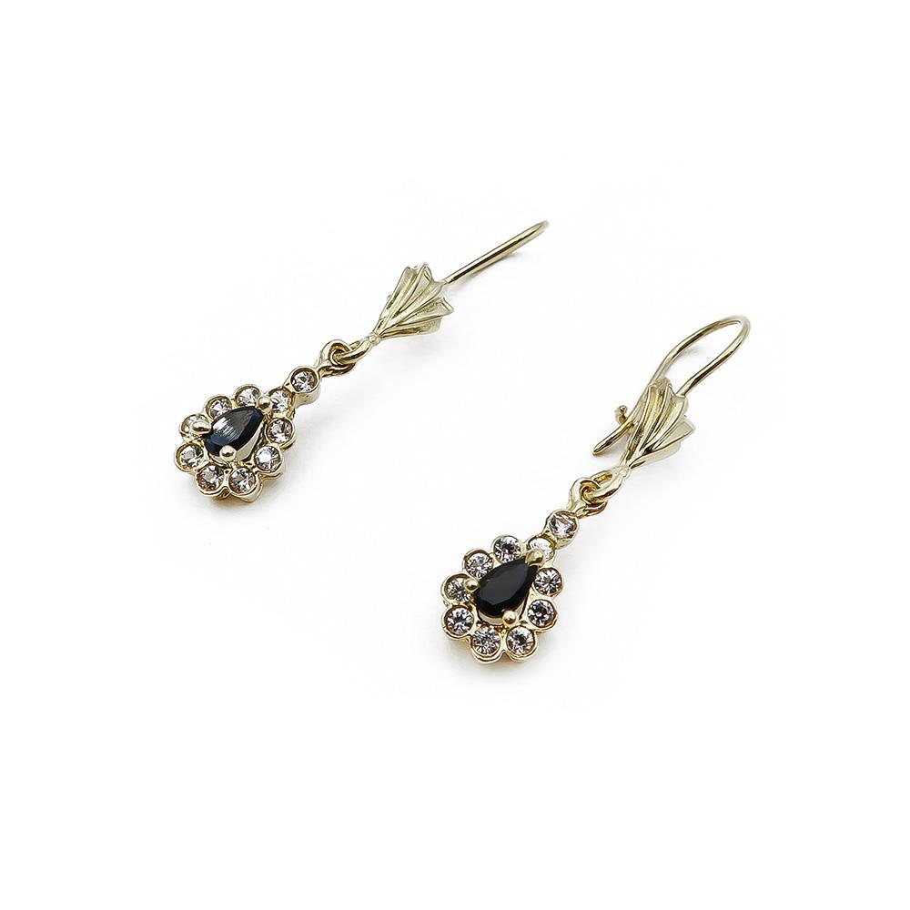 Koukkukorvakorut mustakivi kirk.cz. #0