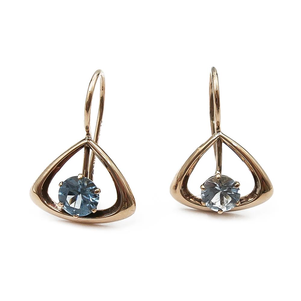 Sinikivi koukkukorvakorut #0