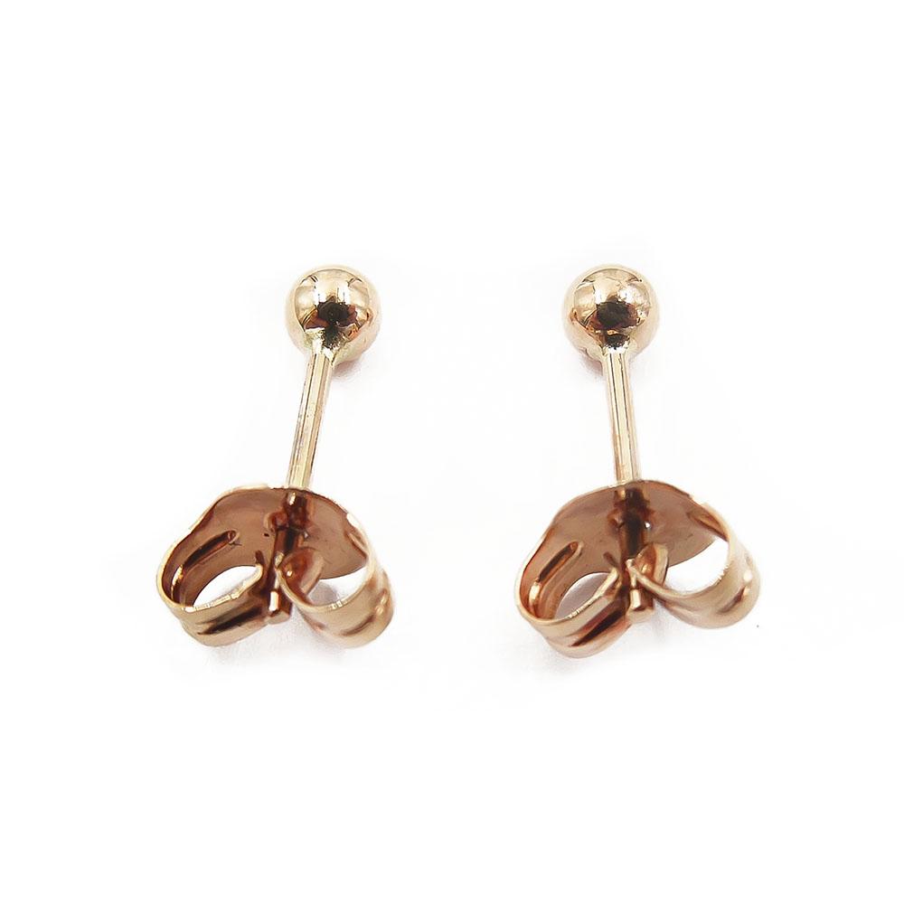 Kultaiset korvanapit, 2,90mm pallot #2