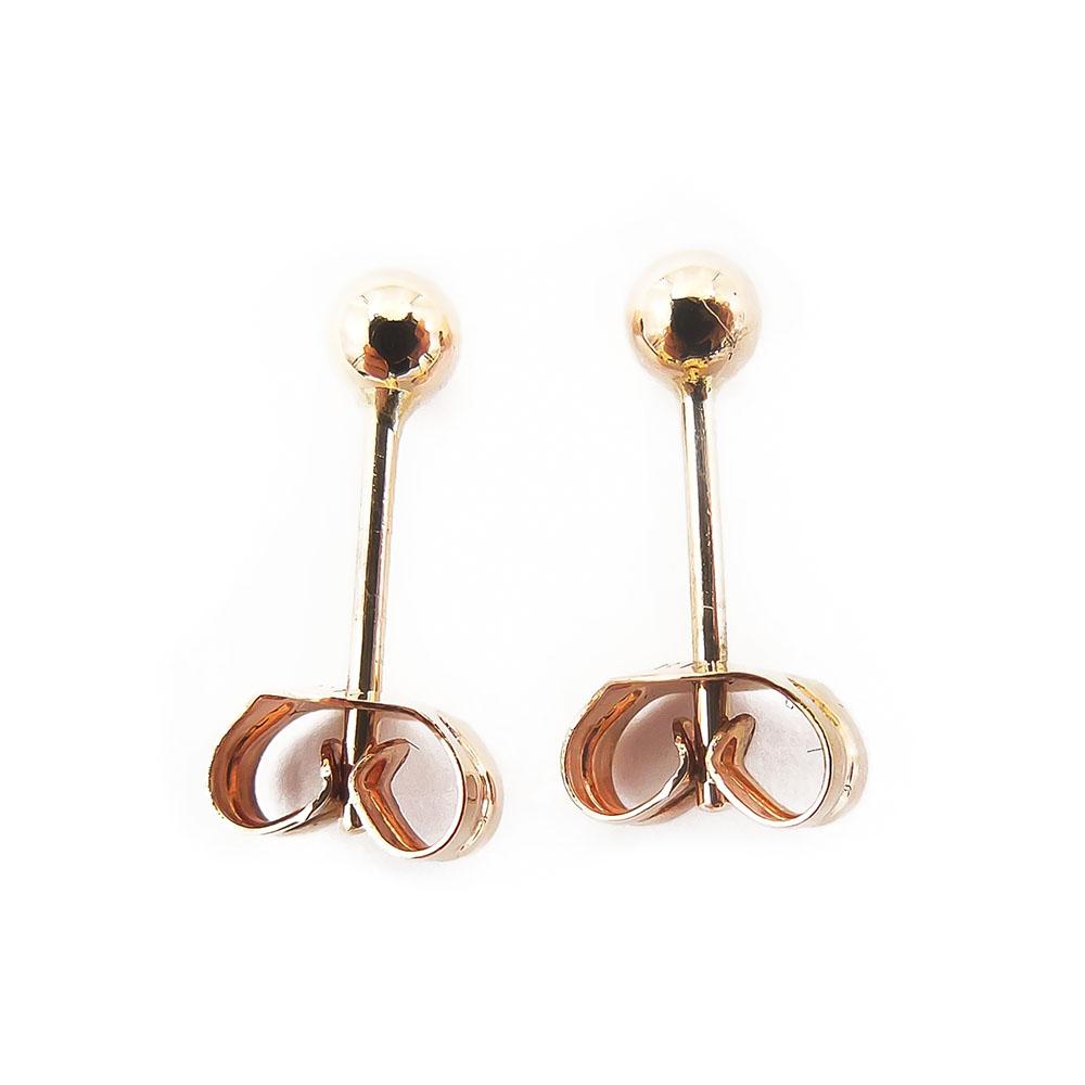 Kultaiset korvanapit, 2,90mm pallot #3