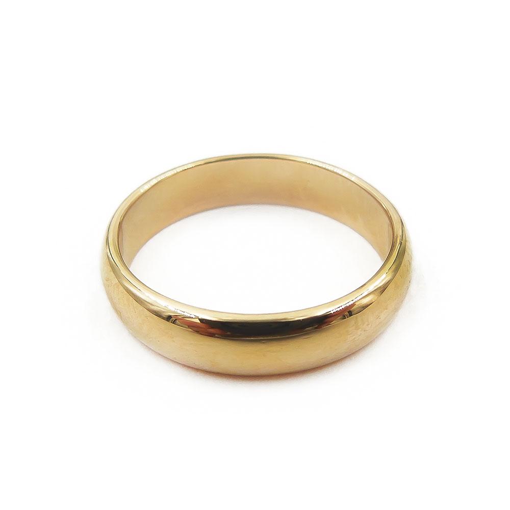 Kultainen kihla,17mm, puolipyöreä #3