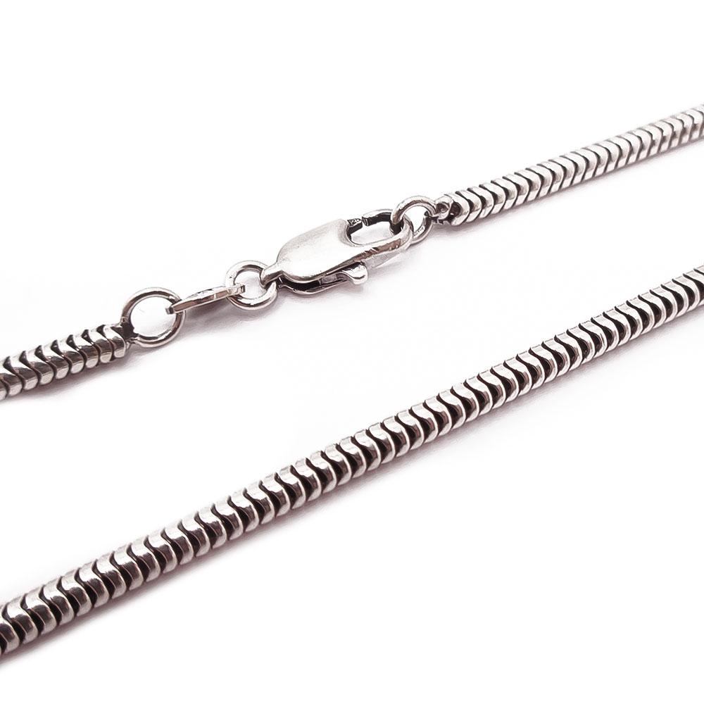 Hopeinen käärmeketju 46cm #1