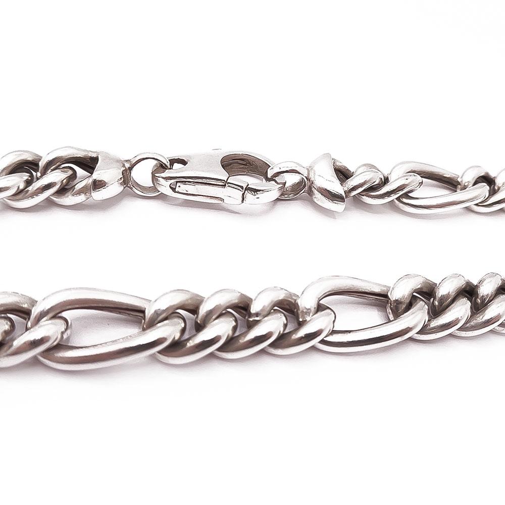 Hopeinen kaulaketju 55cm #1