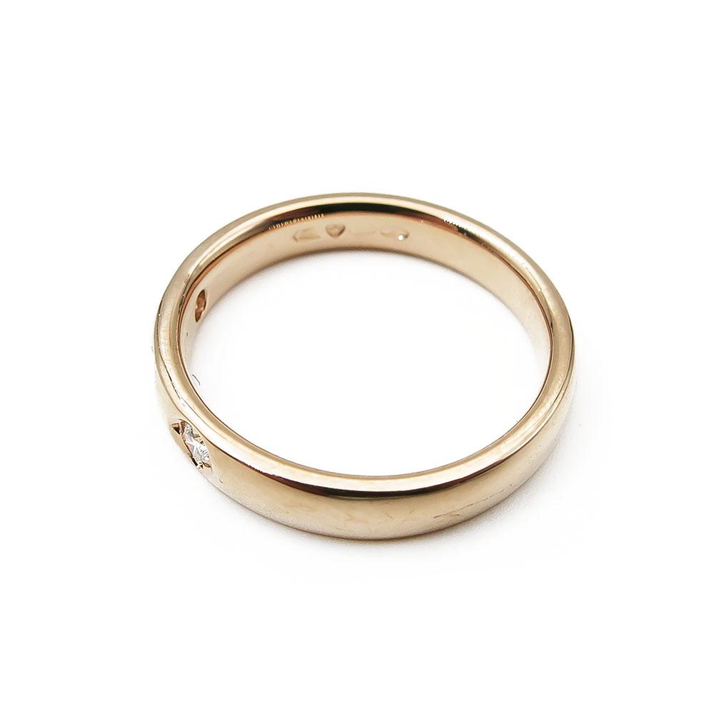 18K timanttisormus 0,075 koko 16,5 lev.3mm v.-99 #2