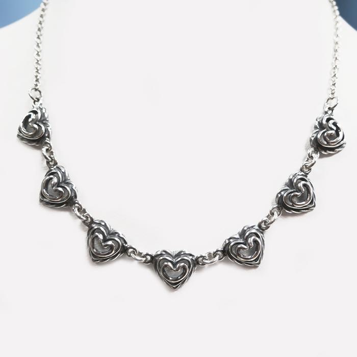 Kalevala koru Talon sydän kaulakääty 42-45cm hopea #0