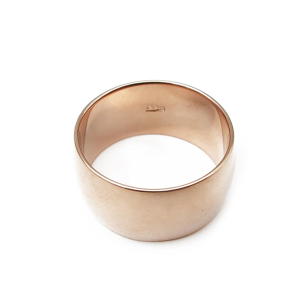 Punakultainen leveä sormus koko 17,25 lev.9mm #2