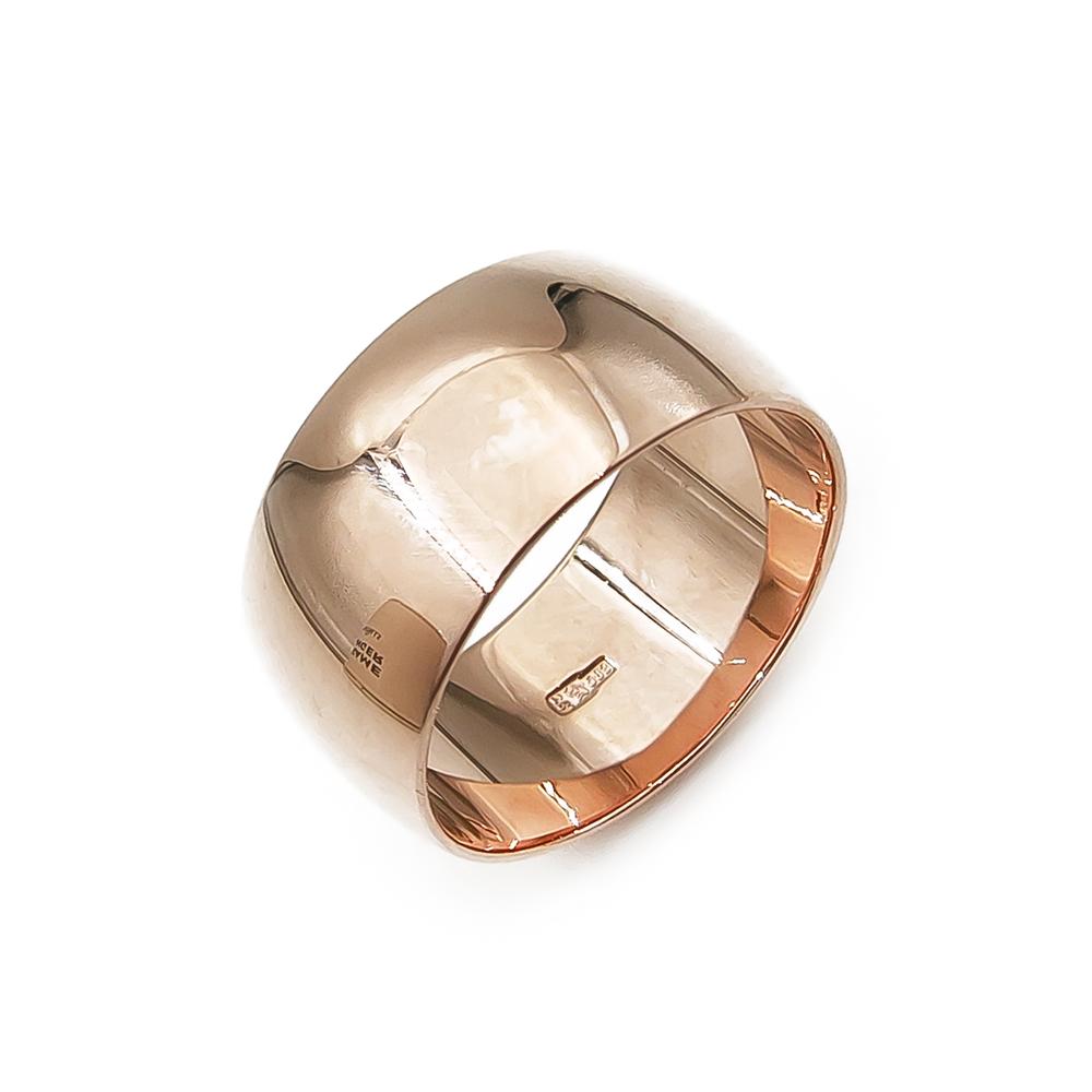 Punakultainen leveä sormus koko 17,25 lev.9mm #0