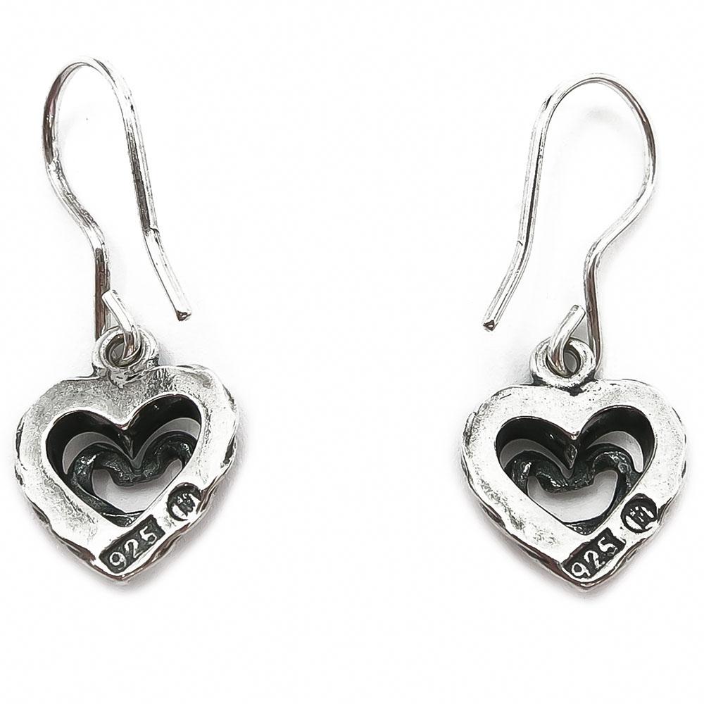 Kalevala koru Talon sydän korvakorut koukku hopea #1