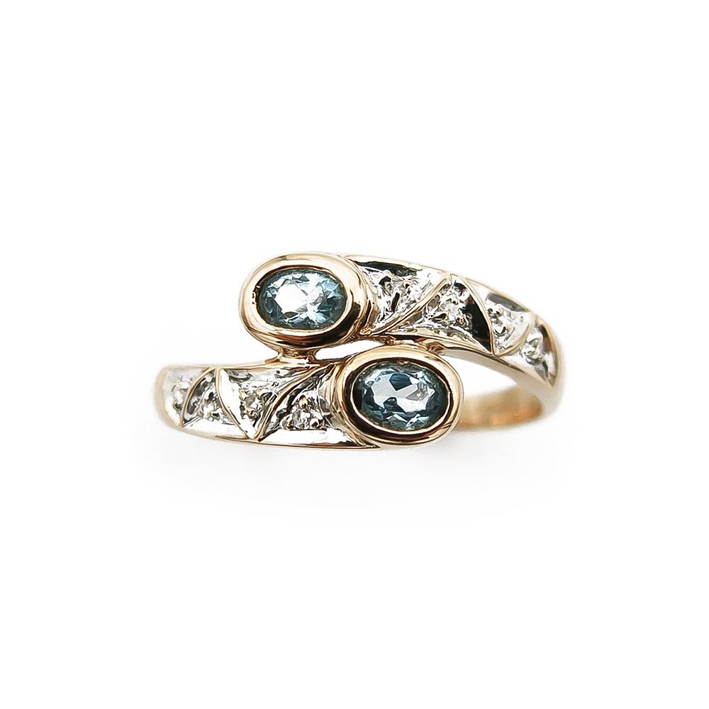 Kultainen timanttisormus 0.04ct 18,0mm #1