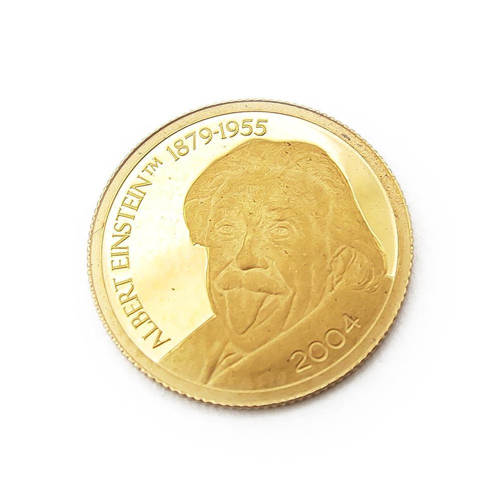 5 Dollaria 2004 Albert Einstein 1/25 oz Sijoituskultakolikko #0