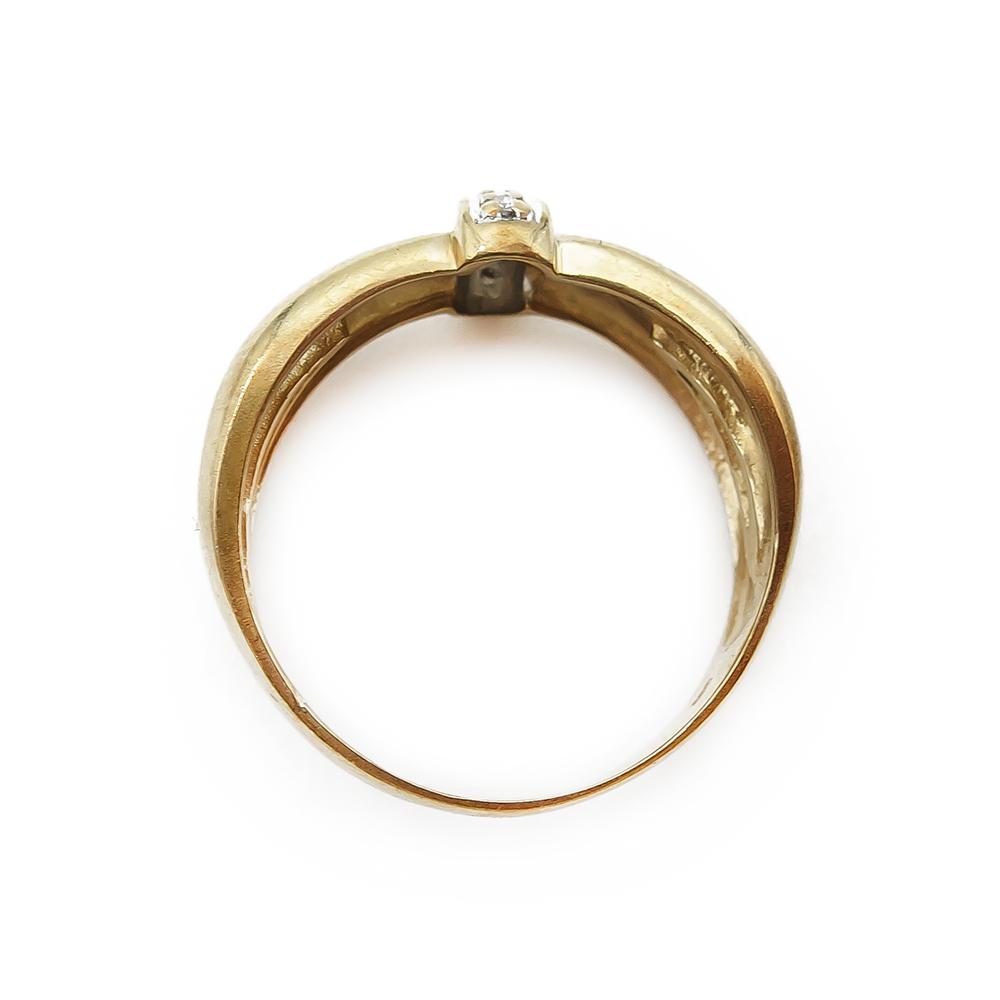 Solmuke timanttisormus 0,02ct 18,75 #2