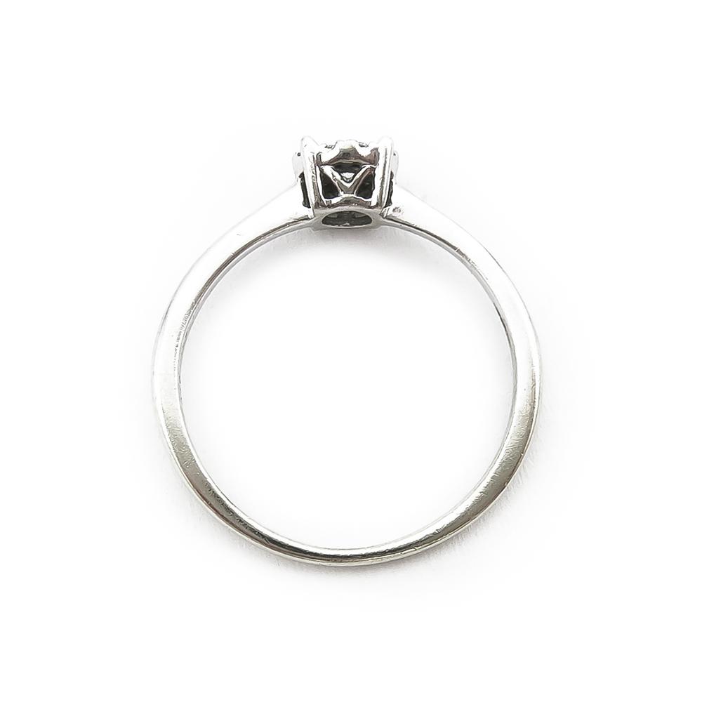 Valkokultainen 9k Lykka Elegance timanttisormus 0,12ct 15,75mm #2