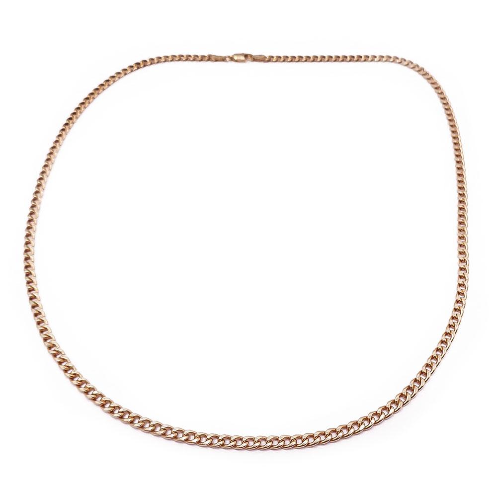 Kultainen panssariketju ontto 52cm, 3.5mm #0