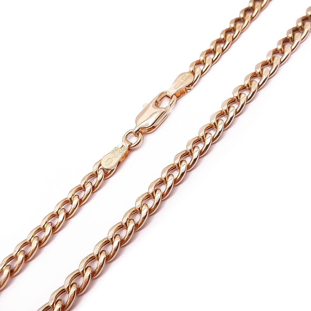 Kultainen panssariketju ontto 52cm, 3.5mm #1