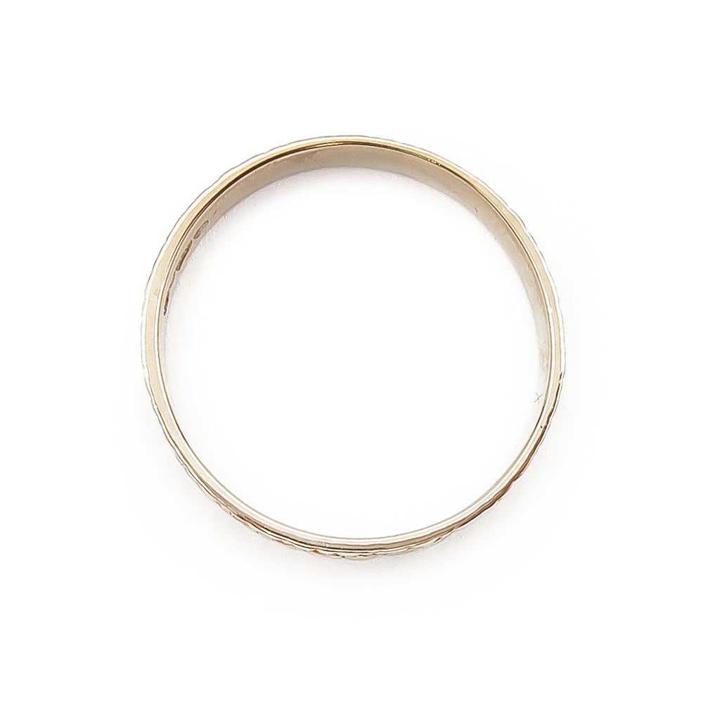 18k Kuvioitu sormus 18,75mm #2