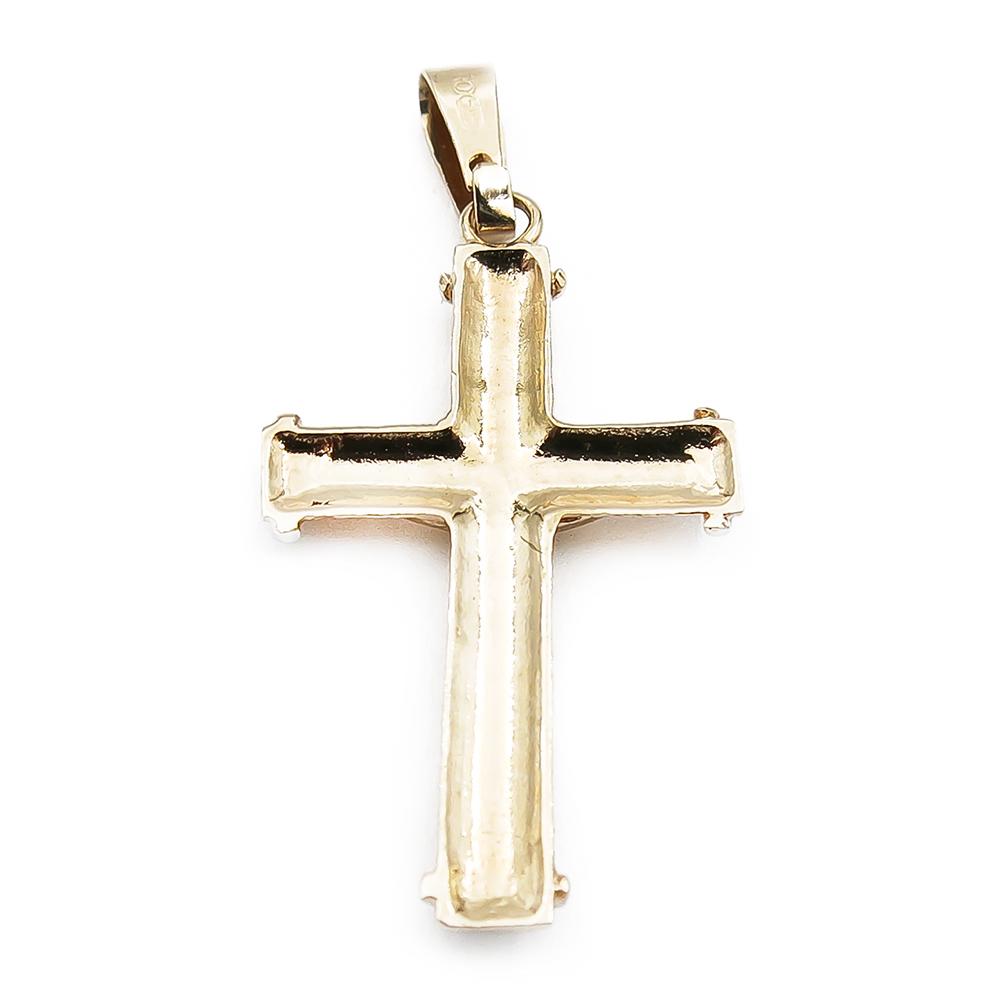 Kultainen krusifiksi riipus 25mm #1