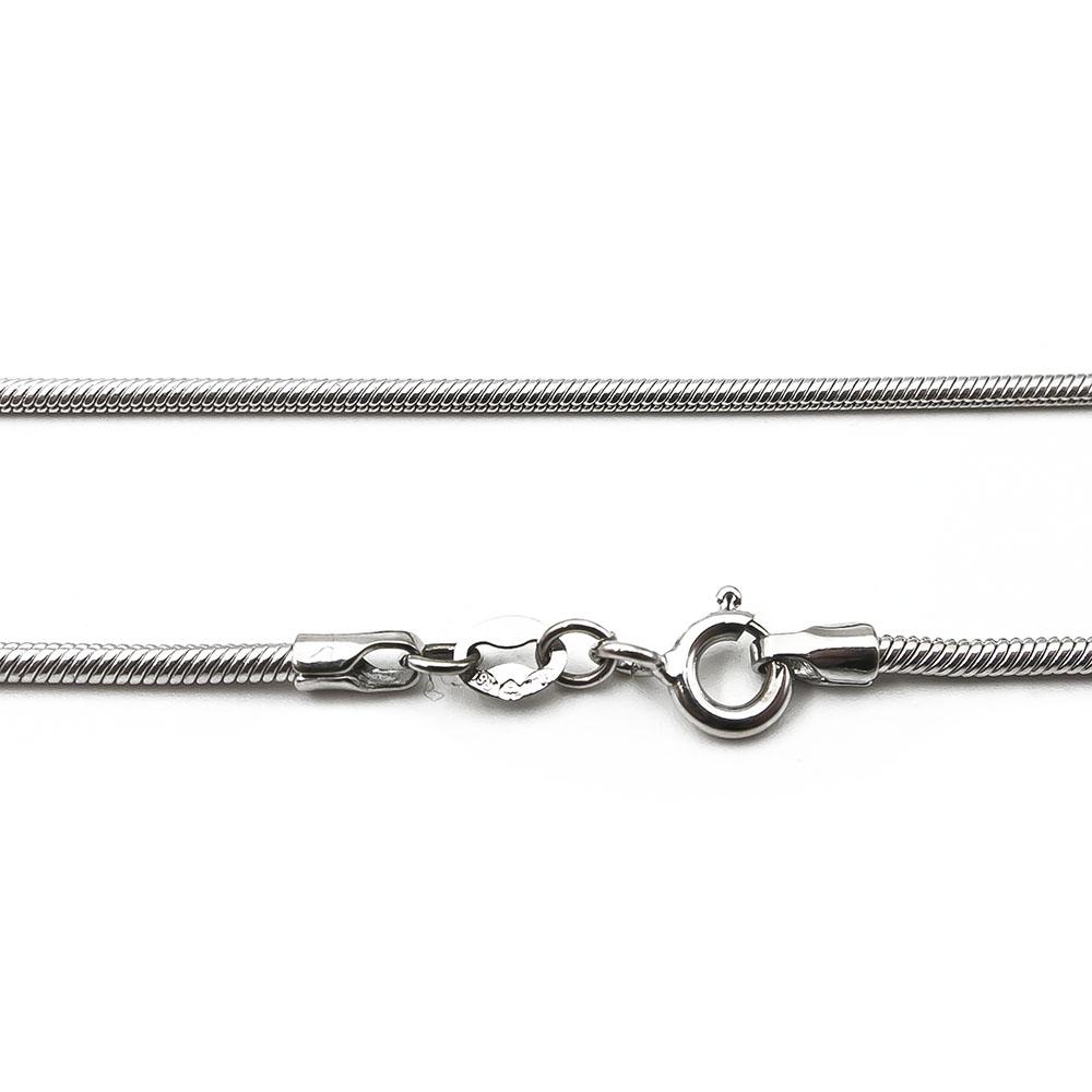 Valkokultainen silkkiketju 42cm #0